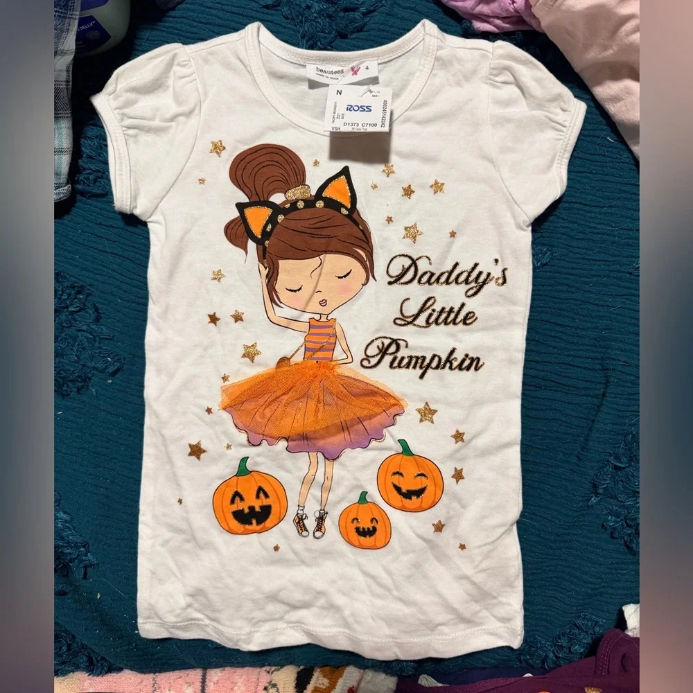 Outfit: Carter's Girls Skinny Jeans & Beautees New Tshirt